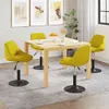 vidaXL Chaise de salle à manger 4 pcs. Pivotant jaune Voir les images du produit 1