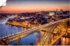 ARTland Poster Nachtansicht Porto Eiffelbrücke Größe: 60x40 Produktbild-Vorschau 1