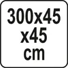 Gewächstunnel Pflanztunnel 300x45x45cm Frühbeet Produktbild-Vorschau 5