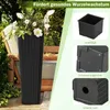 GOPLUS 2er Set Pflanzkübel, Blumentopf hoch mit Innentopf, Produktbild-Vorschau 4
