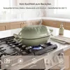 Gusseisentopf (4,7 l), bonbonförmig, inklusive Handschuhen Produktbild-Vorschau 5