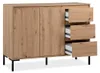 CALICOSY - Buffet 2 portes 3 tiroirs L120 cm PLOCK Voir les images du produit 7