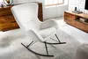 Design Schaukelstuhl SCANDINAVIA SWING weiß Bouclé Sessel Produktbild-Vorschau 5