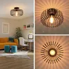 Deckenleuchte Schwarz 30cm, Modern Deckenlampe Metall E27, Produktbild-Vorschau 5