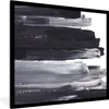 MuchoWow® Gerahmtes Poster Farbe - Schwarz - Design 40x40 Produktbild-Vorschau 1