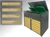 Riparo per bidoni D01GW2, per 2 bidoni, copertura in Anteprima dell’immagine prodotto 2