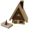 Zeidler Weihnachtspyramide Teelichtpyramide mit Räucherhaus Produktbild-Vorschau 2