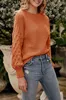 ASKSA Damen Pullover Laternenaermeln Strickpullover Produktbild-Vorschau 4