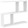 vidaXL Nástěnná police, bílá, 60 x 12 x 50,5 cm, materiál: Náhled obrázku produktu 5
