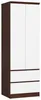 Kleiderschrank S60 60cm Garderobe 2 Türen 2 Schubladen Produktbild-Vorschau 2