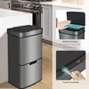 Sensor Poubelle 72 L, 4 compartiments, Gris Voir les images du produit 6