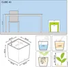 LECHUZA-Pflanzgefäß CUBE Premium 40 Weiß Hochglanz | Produktbild-Vorschau 19