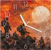 Wanduhr aus Glas mit Motiv Soldaten im Sonnenuntergang- 30 Produktbild-Vorschau 1