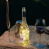 LED Flaschenlichterkette, 20 LEDs warmweiß, Metallkorken, Produktbild-Vorschau 1