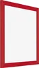 A red picture frame is shown against a white background. Produktbild-Vorschau