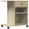 vidaXL Druckerständer mit Rollen Sonoma-Eiche 60x40x68,5 cm Produktbild-Vorschau 1