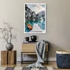 Poster - Poster ohne Rahmen - Boote Berge Hafen - 50x70 cm Produktbild-Vorschau 6