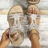 ASKSA Damen Glitzer Sandalen Sommer, Strass Sandalen Produktbild-Vorschau 2