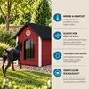 QLS Hundehütte 104x74 cm Größe XL isoliert aus Holz für Produktbild-Vorschau 3