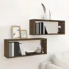 vidaXL Mensole a cubo 2 pz. Aspetto rovere marrone Anteprima dell’immagine prodotto 2