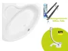 ECOLAM Badewanne Eckbadewanne BALA 130 x 130 cm Acrylwanne Produktbild-Vorschau 5