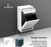 Klarstein Poubelle Cuisine 50 L - Acier Inoxydable avec Voir les images du produit 5