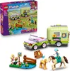 LEGO Friends Pferd und Fohlen mit Pferdeanhänger - Pferde Produktbild-Vorschau 1
