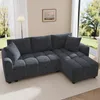 Merax 3-Sitzer Sofa, L-förmiges Ecksofa mit Chaiselongue, Produktbild-Vorschau 3