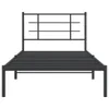 The Living Store Bettgestell mit Kopfteil Metall Schwarz Produktbild-Vorschau 6
