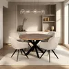 Zita Home Table de salle à manger 120cm ronde en bois Voir les images du produit 1