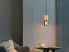 Kleine moderne Pendelleuchte 1-flammig mit Holz & Rauchglas Produktbild-Vorschau 7