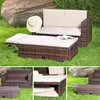 Sofa ogrodowa z podnóżkiem i zestawem mebli ogrodowych z Podgląd zdjęcia produktu 9