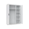 AX LIVING Storicos 3P Armoire 3 portes avec miroir Blanc Voir les images du produit 5