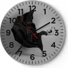 Wanduhr - Rund - Glasuhr - Tanz Schwarz Kleid - 30x30cm - Produktbild-Vorschau 1