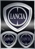 Autocollant chrome Lancia Officiel 3 Logos, dimensions de Voir les images du produit 1
