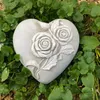 Grabherz Rosen Gedenkstein Grabschmuck Grabdeko Trauerherz Produktbild-Vorschau 1