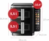 Friggitrice senza olio Webber con due cestelli da 2 x 5,5 Anteprima dell’immagine prodotto 13