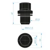 20x Carbonado dado ruota M14x1,5 mobile SW22 Nero chiuso Anteprima dell’immagine prodotto 4