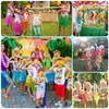Hawaii-Blumenkette, 10 Stück, bunte Girlanden, 105 cm, tropische Deko Productafbeelding-voorbeeld