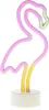 LED NEON Figur FLAMINGO - Dekoleuchte - H: 30cm - Batterie oder USB Betrieb - stehend - pink/gelb Produktbild-Vorschau