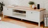 TV-Möbel Berge 160cm 2 Schubladen - weiß/Eiche Produktbild-Vorschau 6