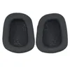 Two black ear pads for gaming headphones are shown from a top-down perspective against a white background. Produktbild-Vorschau
