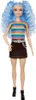 Bambola Barbie Fashionistas (capelli blu) con camicia e Anteprima dell’immagine prodotto 12
