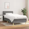 vidaXL Boxspringbett mit Matratze Dunkelgrau 90x200 cm Produktbild-Vorschau 9