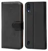 A black flip case for a smartphone is shown from the front and back. Náhled obrázku produktu