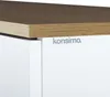 A close-up view of a white cabinet with a wooden top and the brand name 'konsimo.' printed on the front. Náhled obrázku produktu