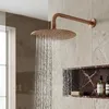 Rea Kulatá Dešťová Sprcha  Js-p014brg 25cm Brush Copper Náhled obrázku produktu 3