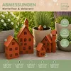 UNUS Dekohäuser Lichthäuser aus Metall Weihnachtsdekoration Produktbild-Vorschau 6
