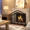 HOMCOM Kaminschutzgitter, Kamingitter mit magnetischen Produktbild-Vorschau 2
