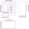 vidaXL Armoire de cuisine suspendue avec porte vitrée Voir les images du produit 6